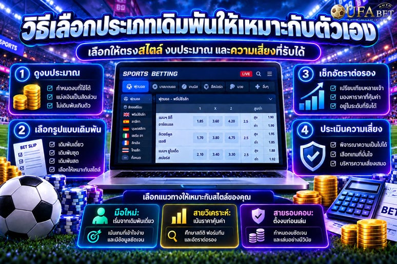 วิธีเลือกเดิมพันให้เหมาะกับตัวเอง