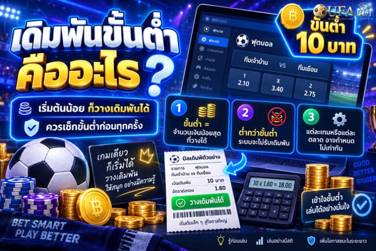 เดิมพันขั้นต่ำคืออะไร